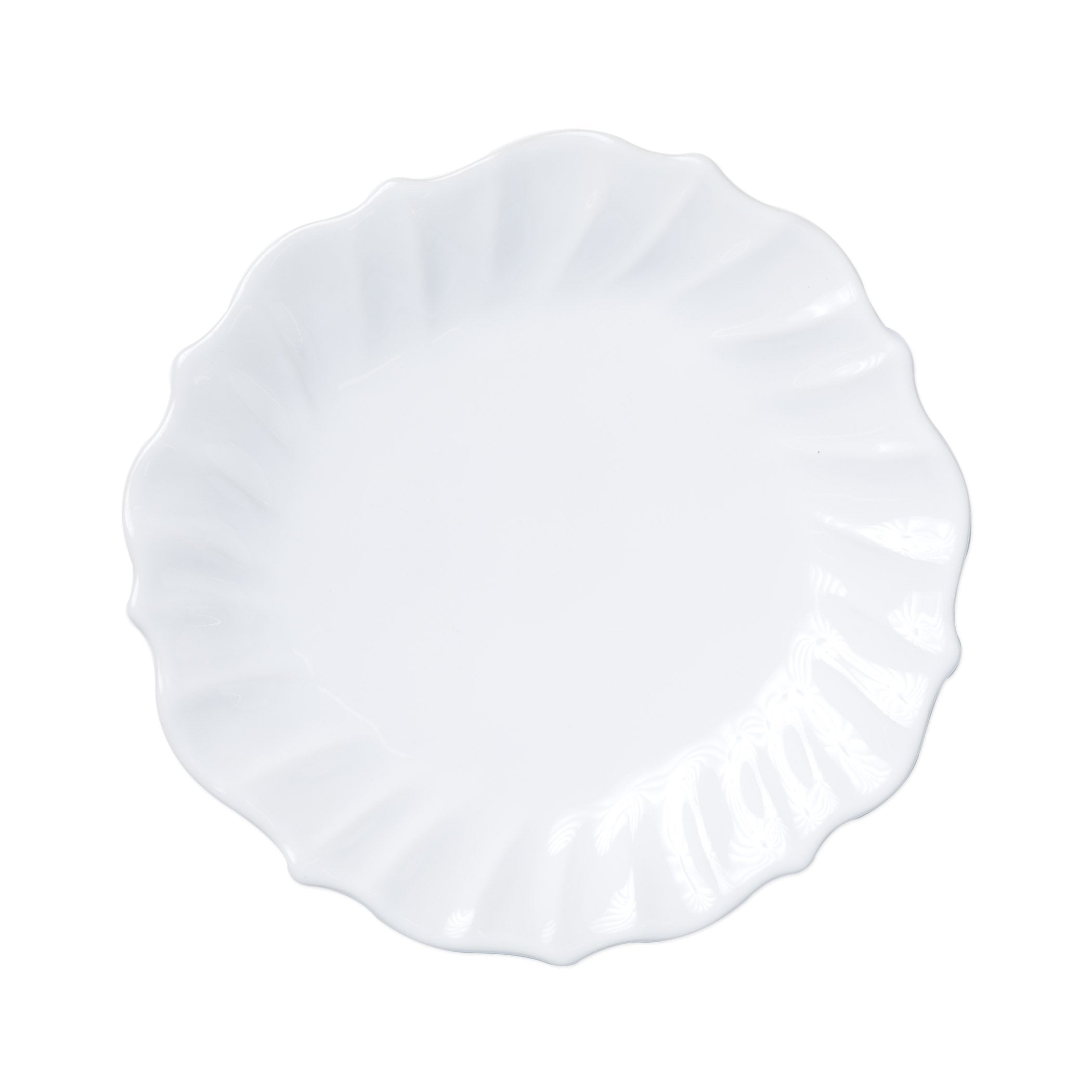 Incanto Stone White Ruffle Dinner Plate