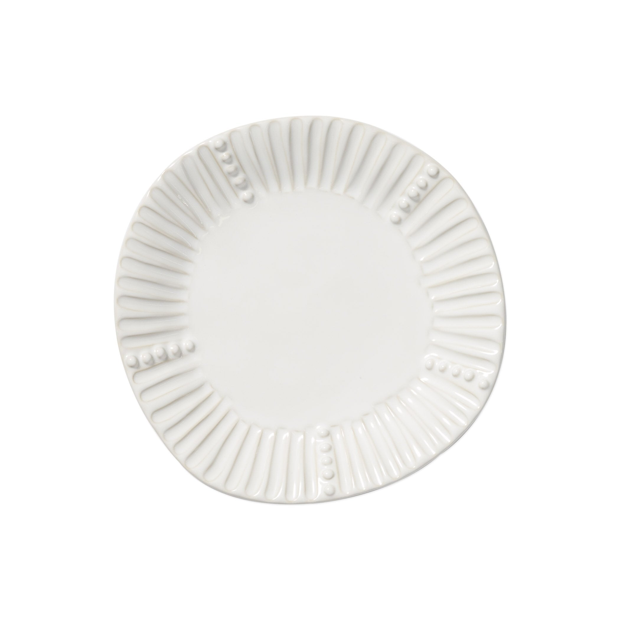 Incanto Stone White Stripe Salad Plate