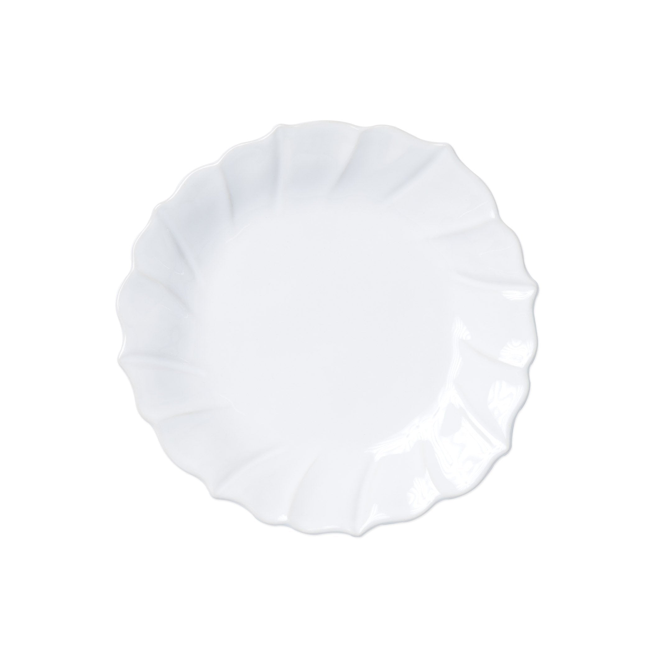 Incanto Stone White Ruffle Salad Plate