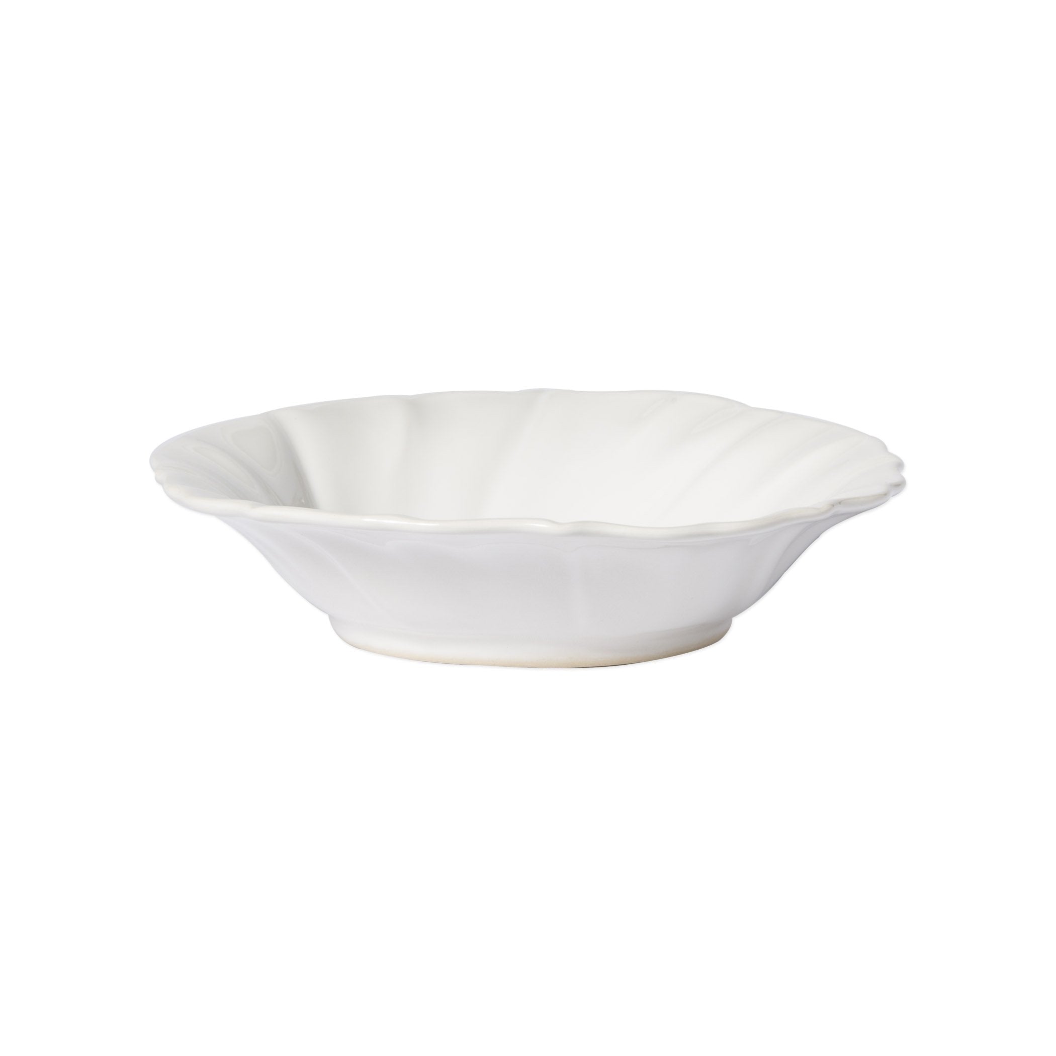 Incanto Stone White Ruffle Pasta Bowl