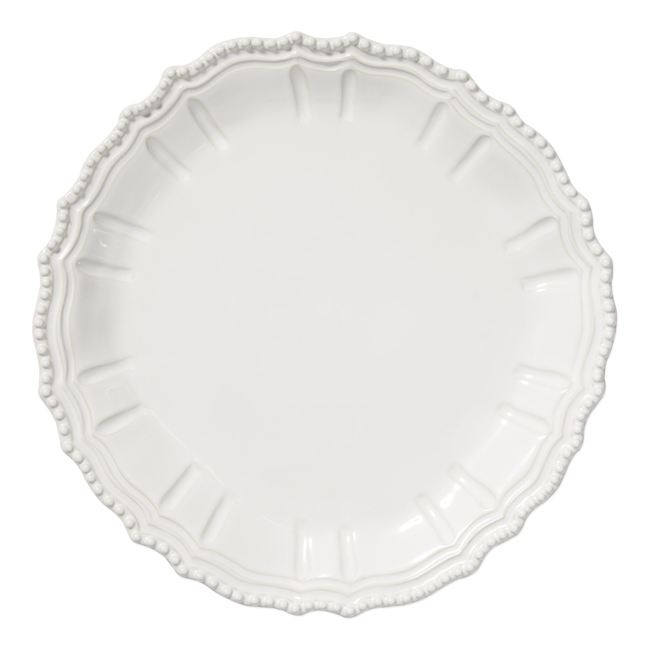 Incanto Stone White Baroque Round Platter
