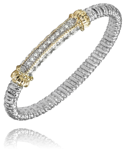 Vahan Bangle with Diamond Bar