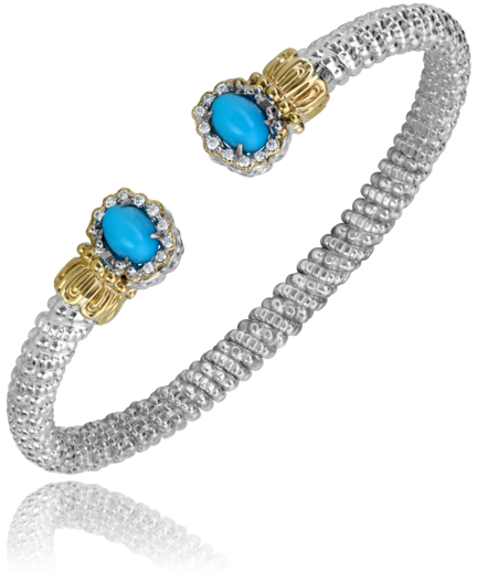 Vahan Turquoise Open Cuff Bracelet