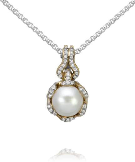 Vahan Pearl and Diamond Pendant