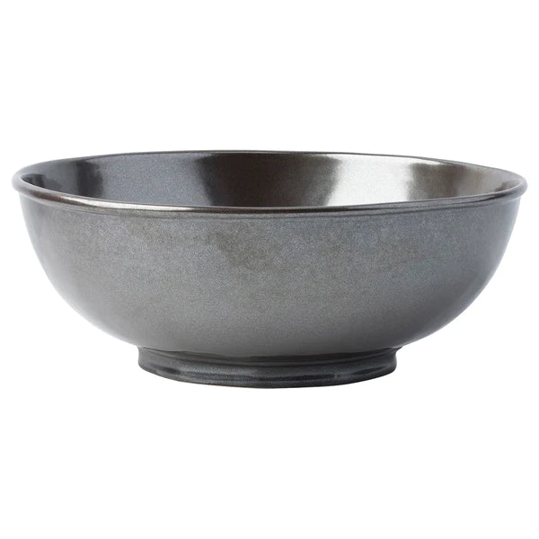 Pewter Stoneware 10" Serving Bowl