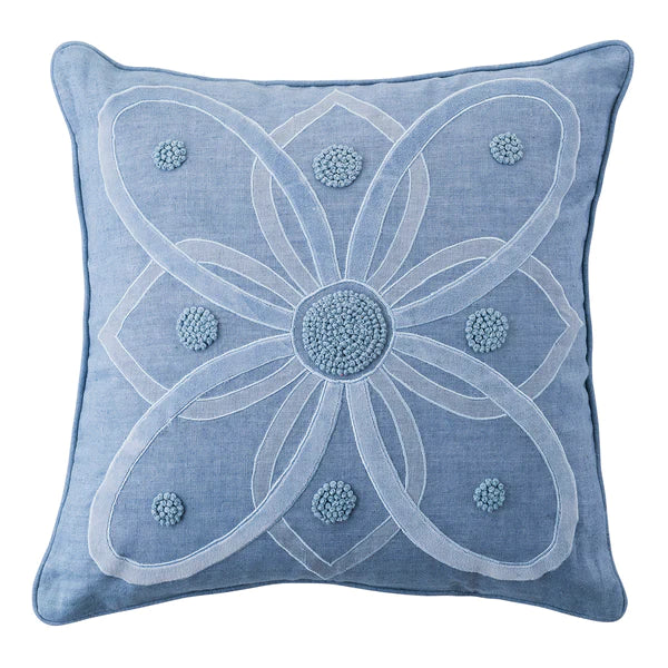 Berry & Thread 18" Pillow - Chambray