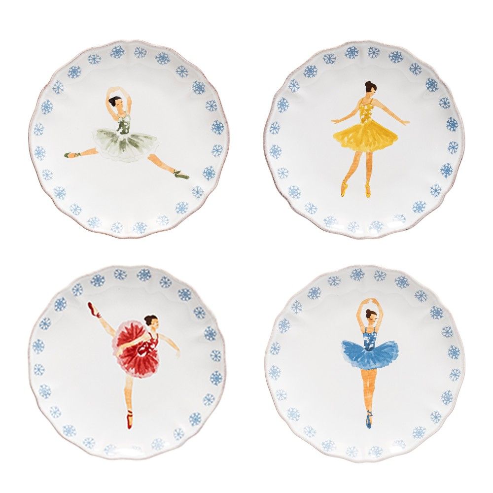 The Nutcracker Set 4 Bread Plates