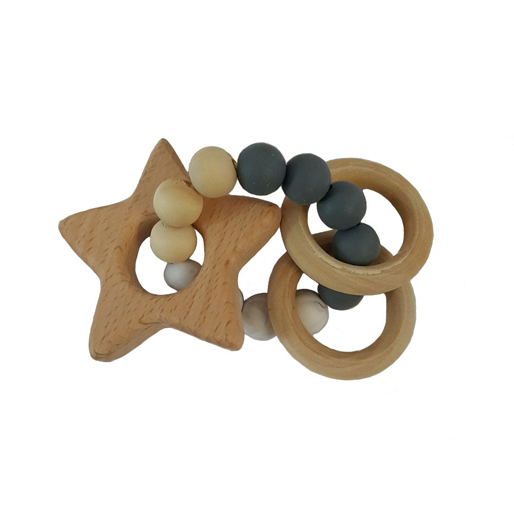 BIRTH RECORD TRAY & STAR TEETHER GIFT SET
