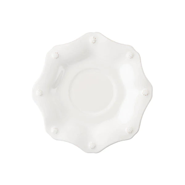 Berry & Thread Scalloped Saucer - Whitewash