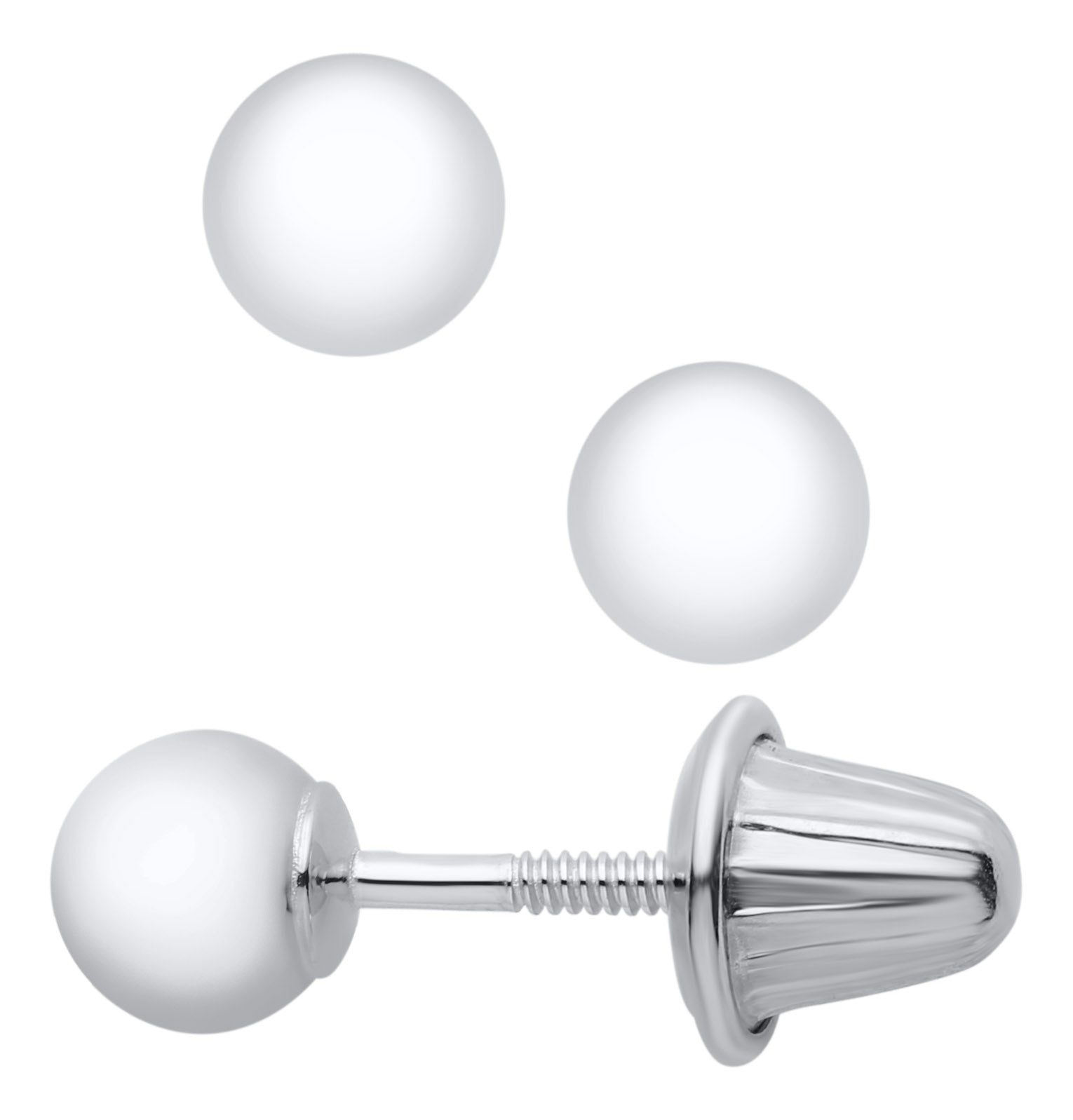 Kiddie Kraft Sterling 4mm Ball Earring