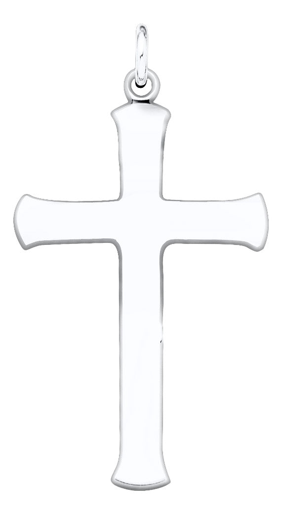 ADULT STERLING POLISHED CROSS