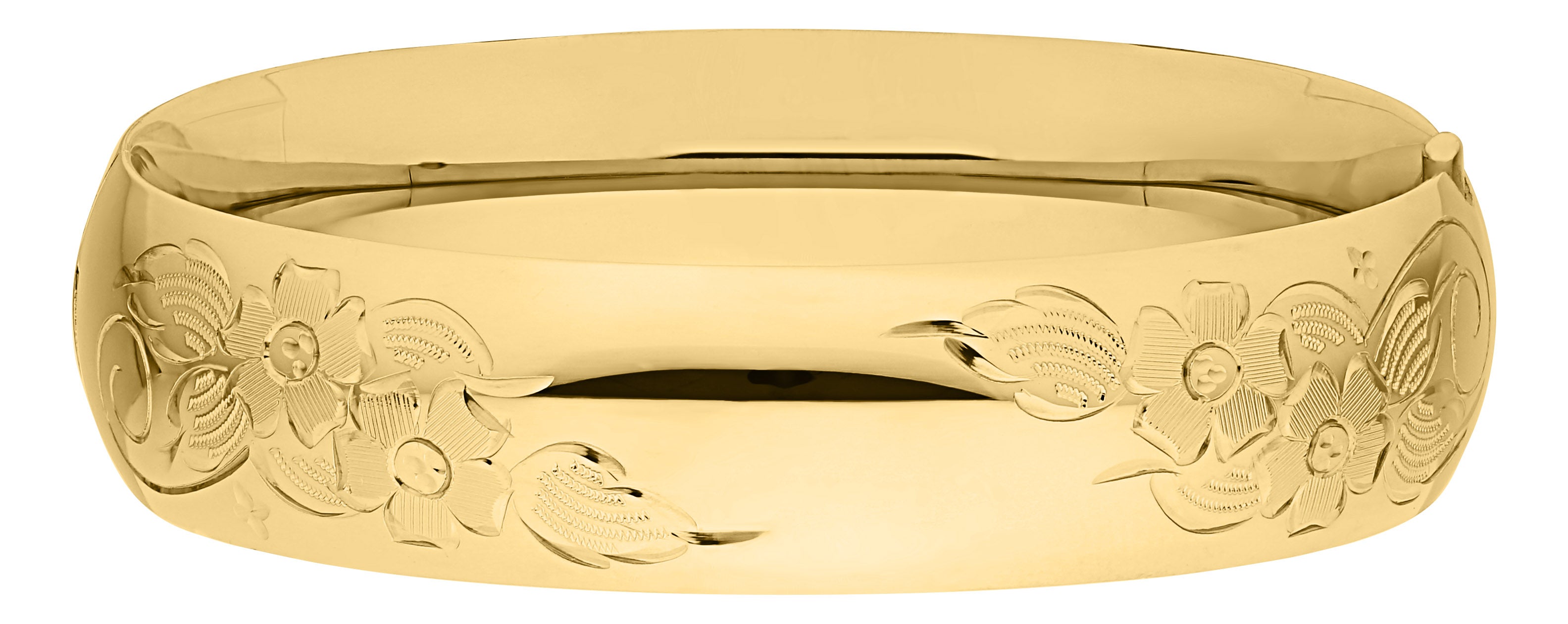 Wide Gold Filled Diagonal Signet Bracelet