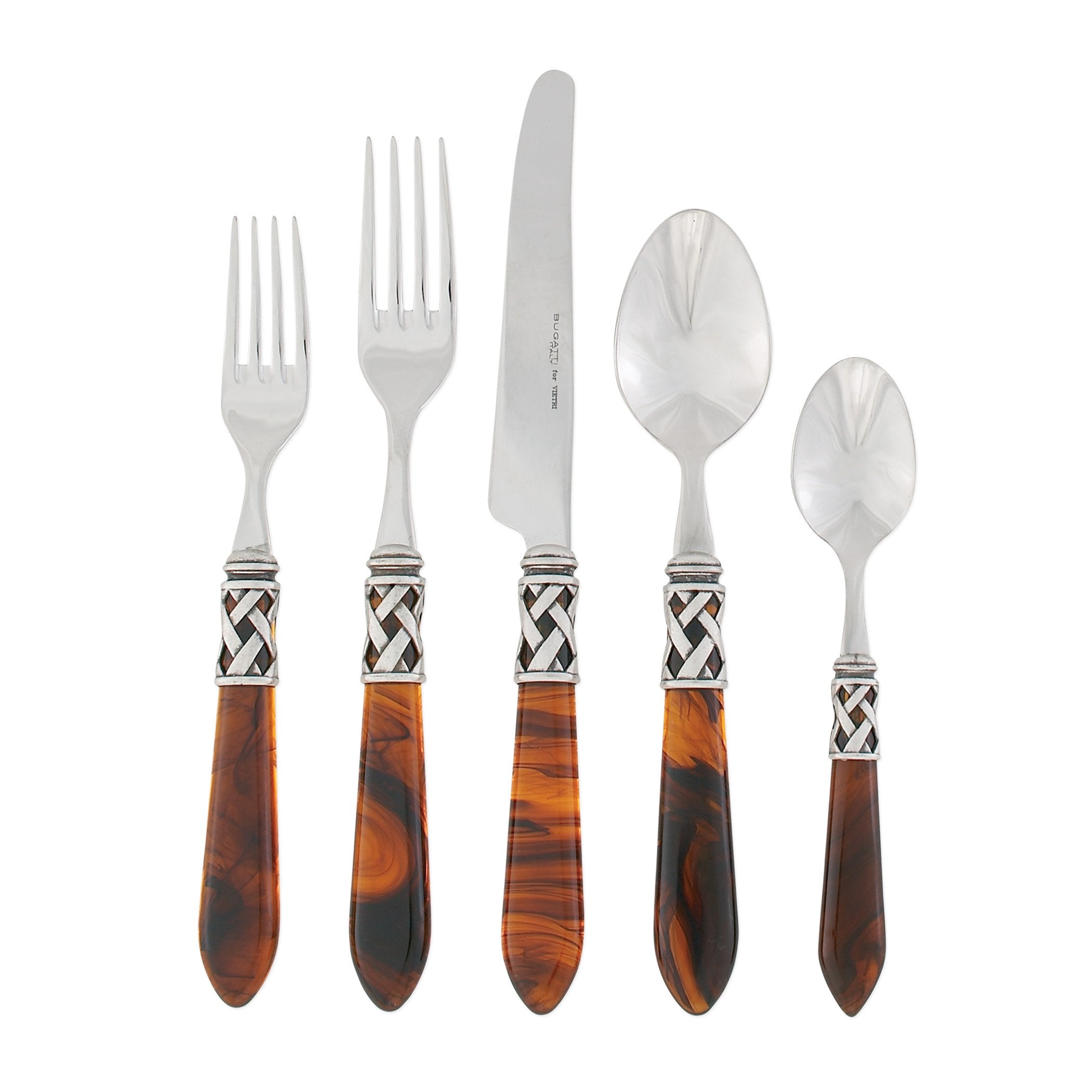 Aladdin Antique Tortoiseshell Five-Piece Place Setting