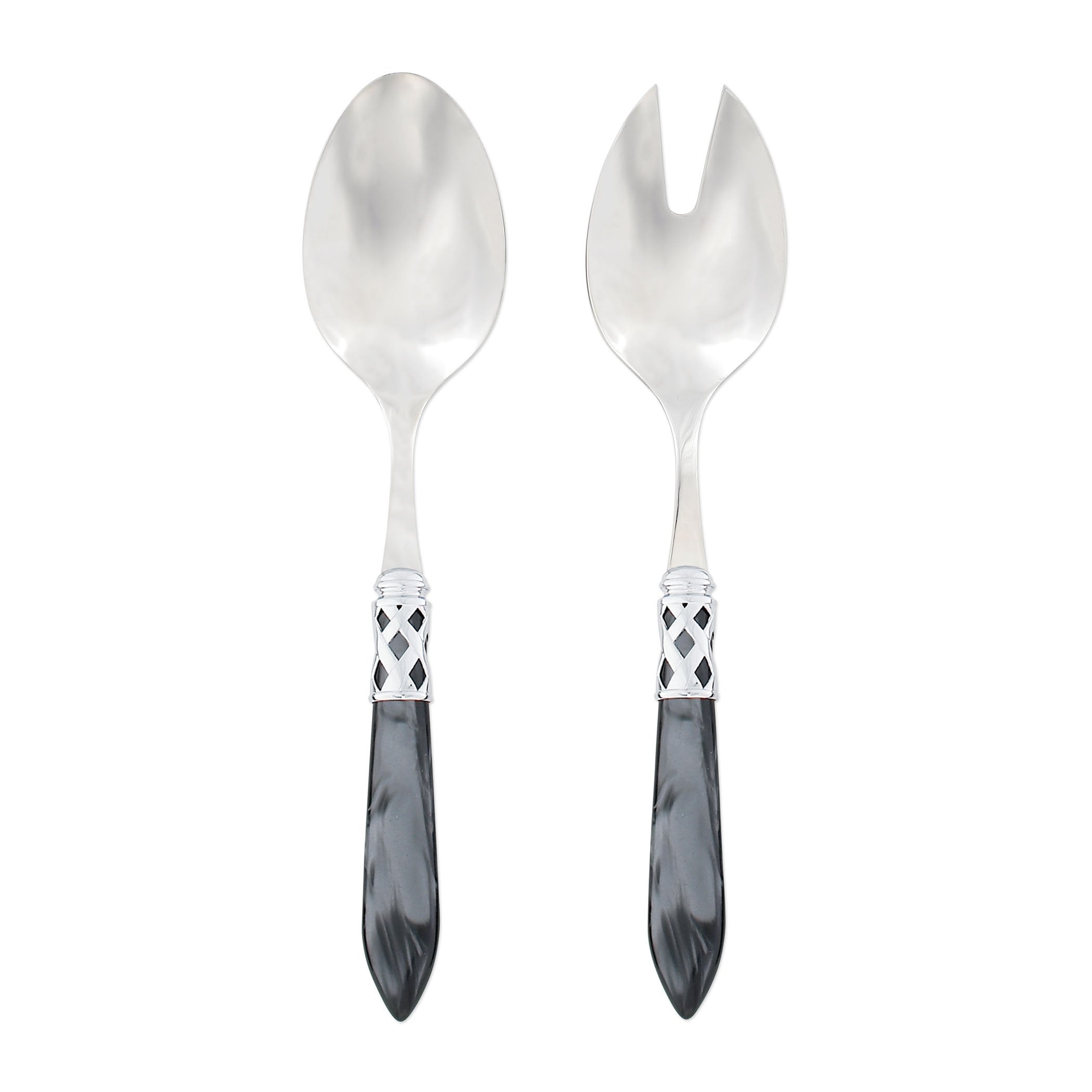 Aladdin Brilliant Charcoal Salad Server Set