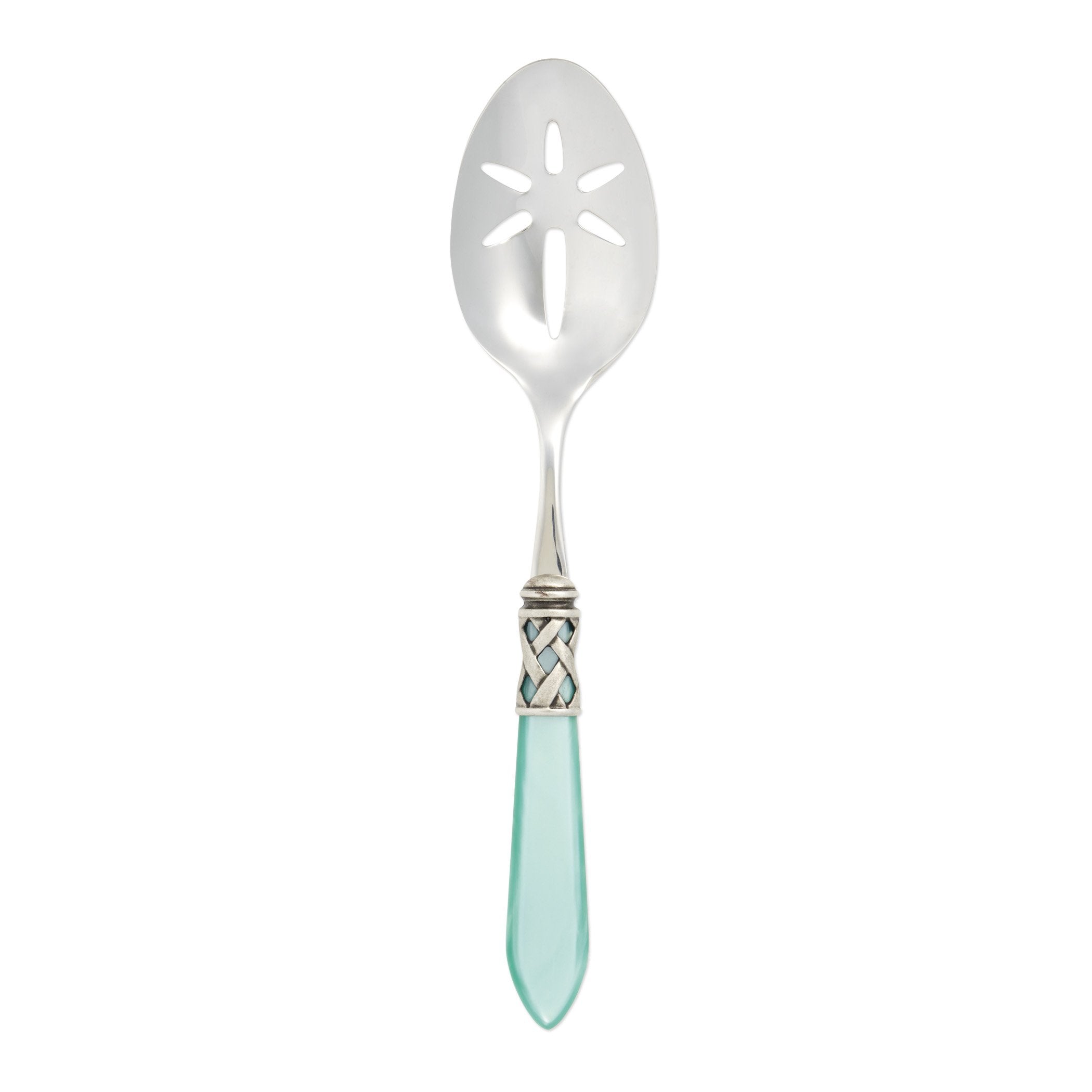 Aladdin Antique Aqua Slotted Serving Spoon