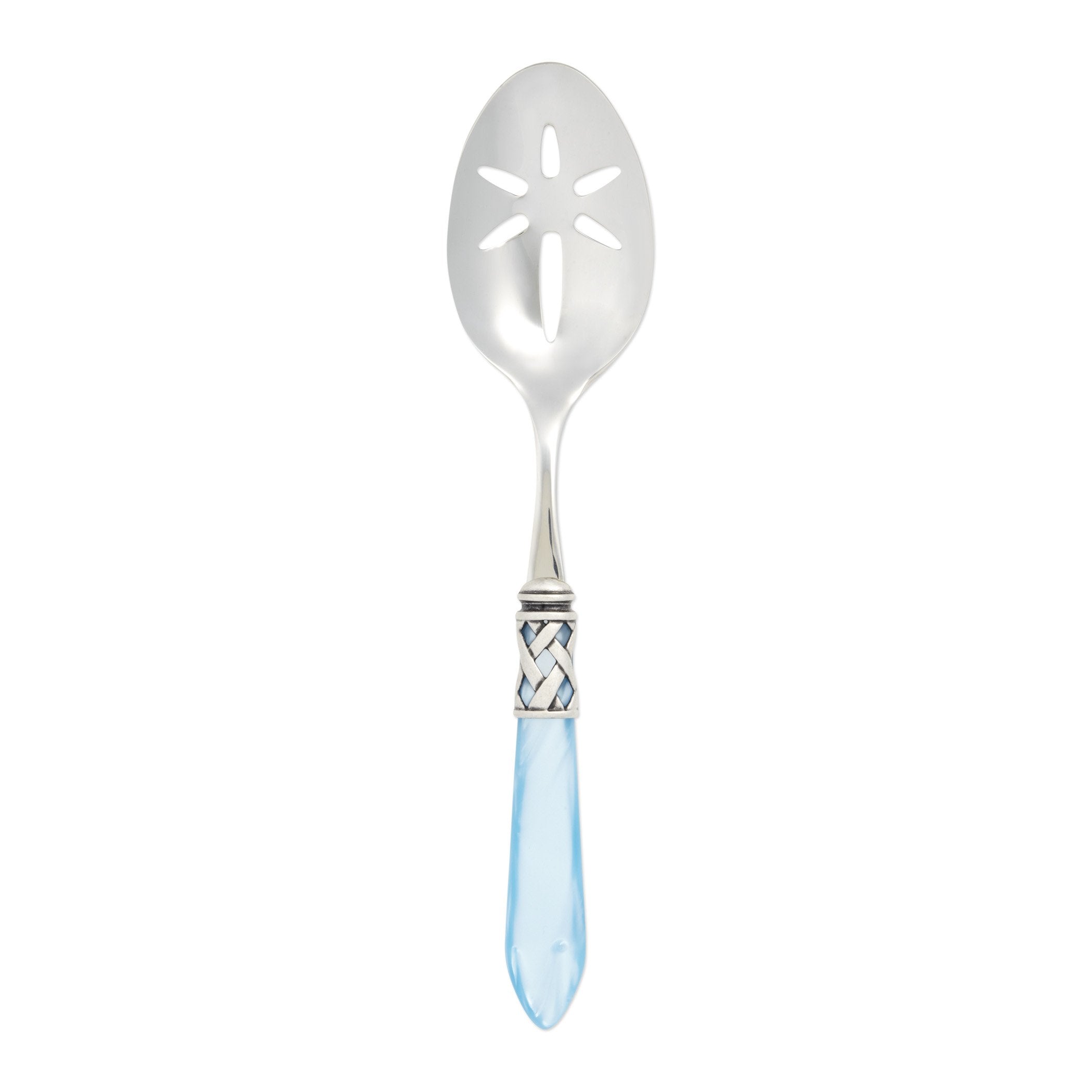Aladdin Antique Light Blue Slotted Serving Spoon