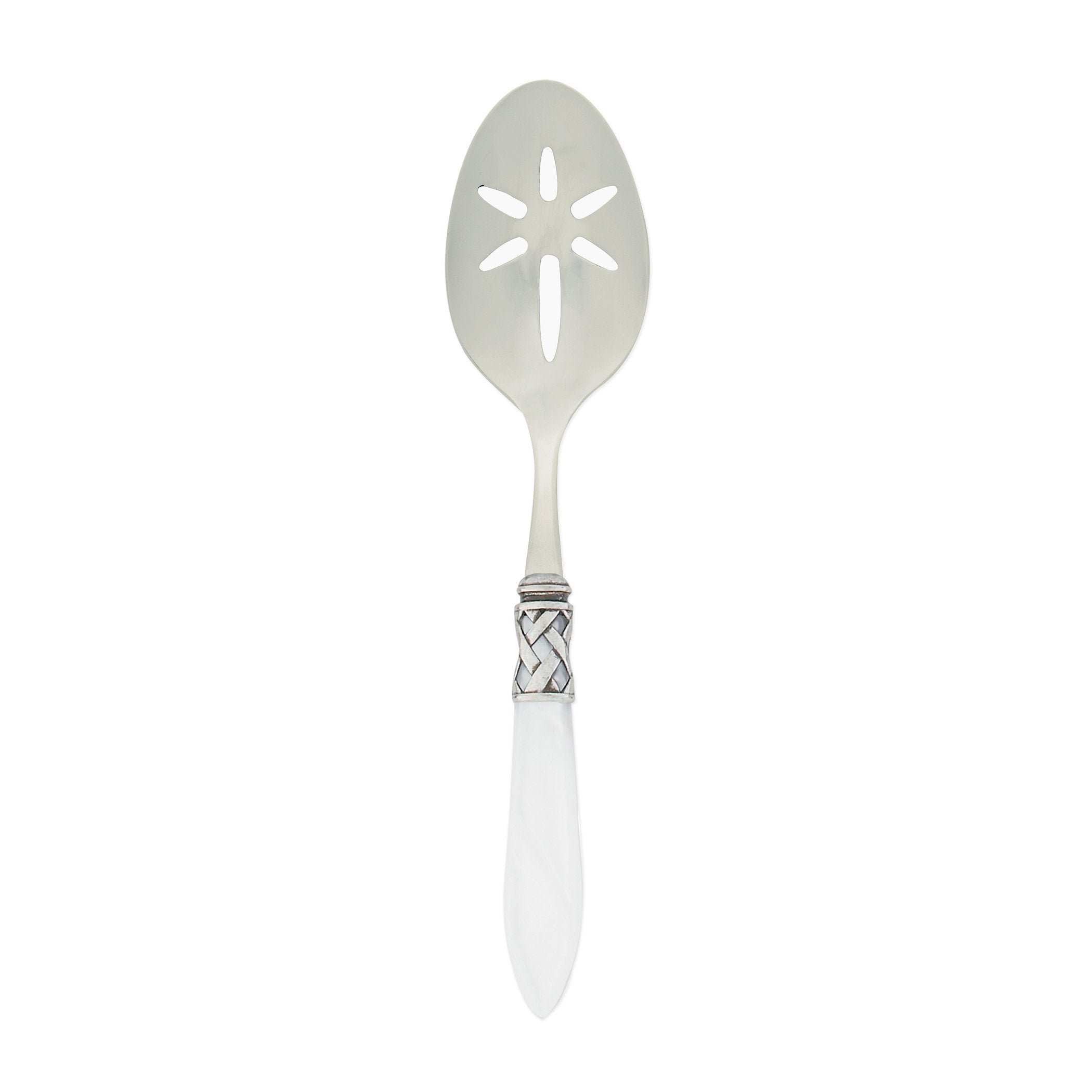 Aladdin Antique White Slotted Serving Spoon