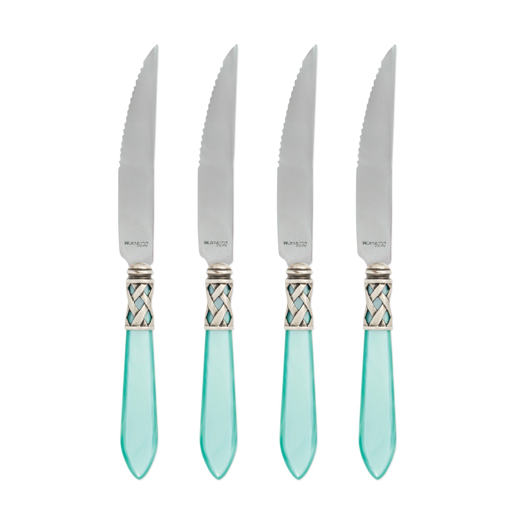 Aladdin Antique Aqua Steak Knives - Set of 4