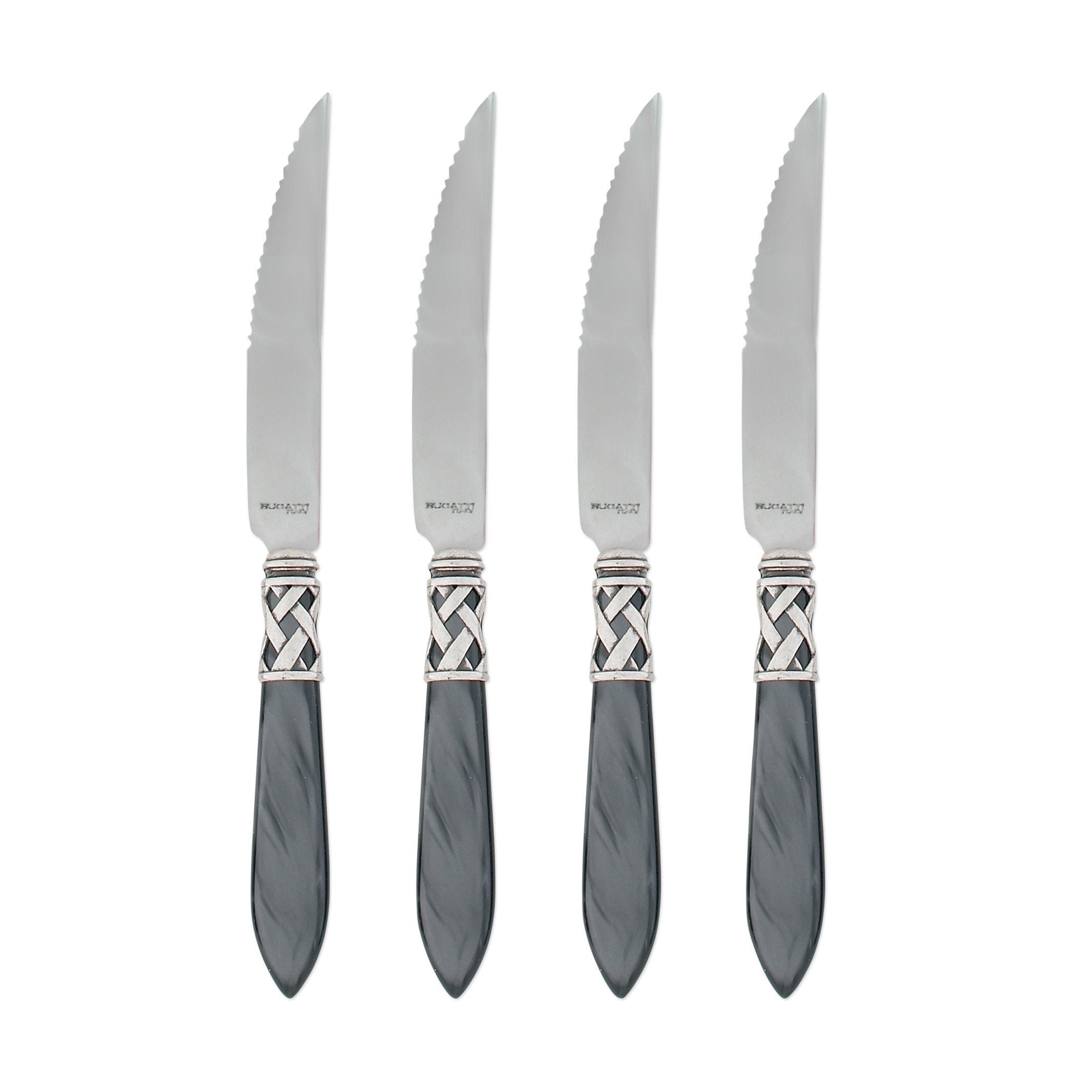 Aladdin Antique Charcoal Steak Knives - Set of 4