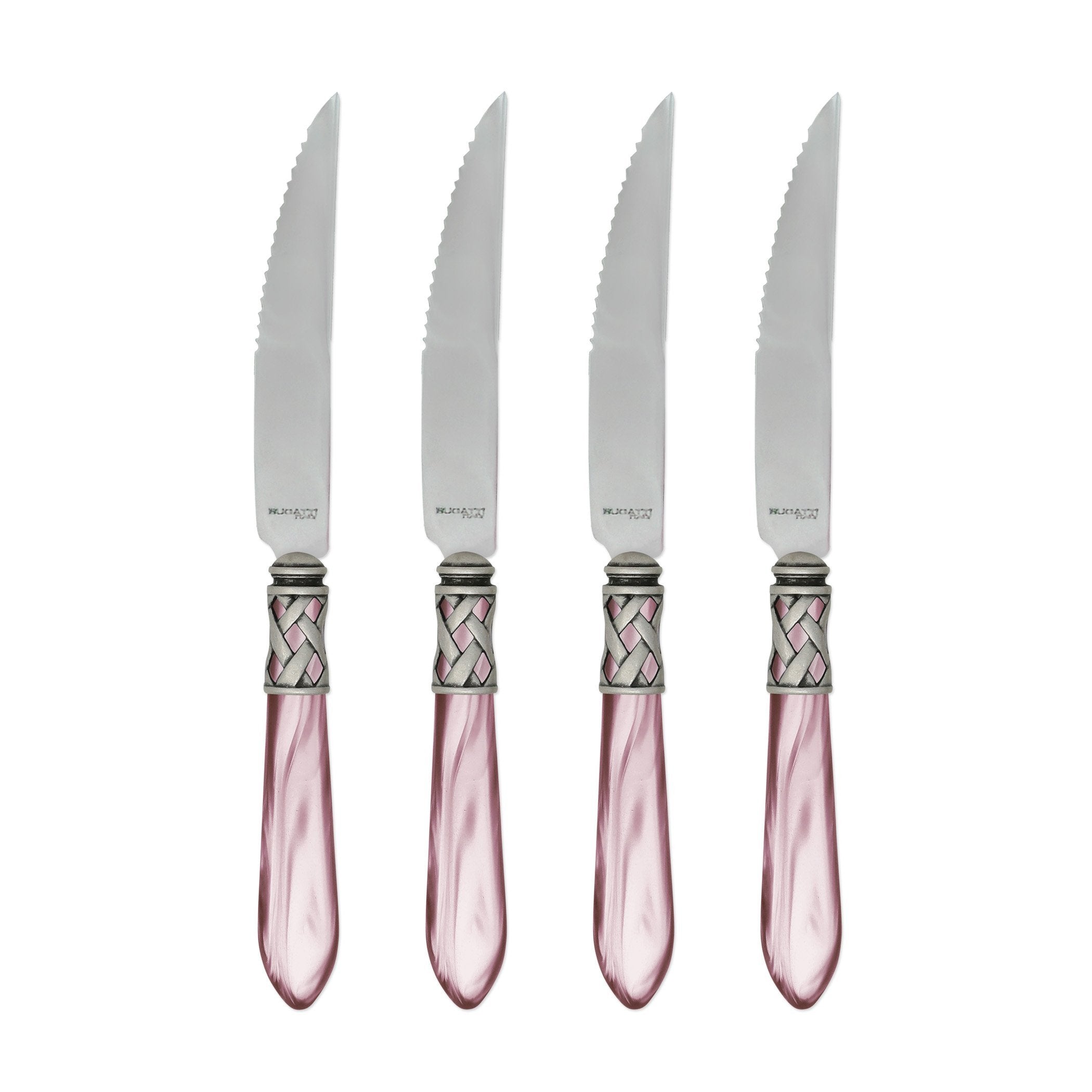 Aladdin Antique Light Pink Steak Knives - Set of 4