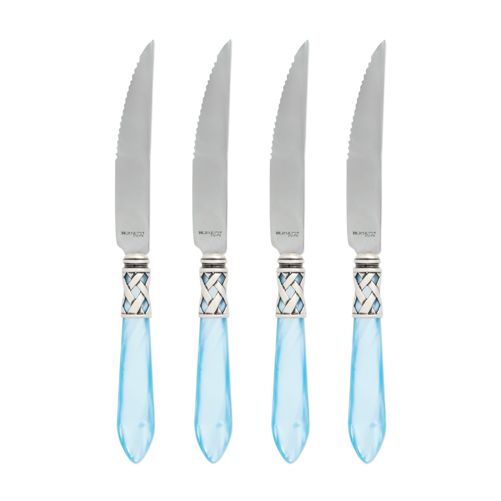 Aladdin Antique Light Blue Steak Knives - Set of 4
