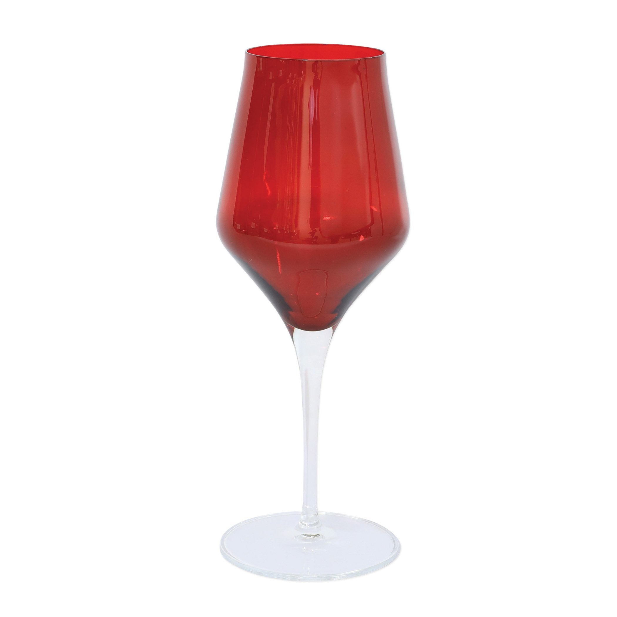 Contessa Red Water Glass