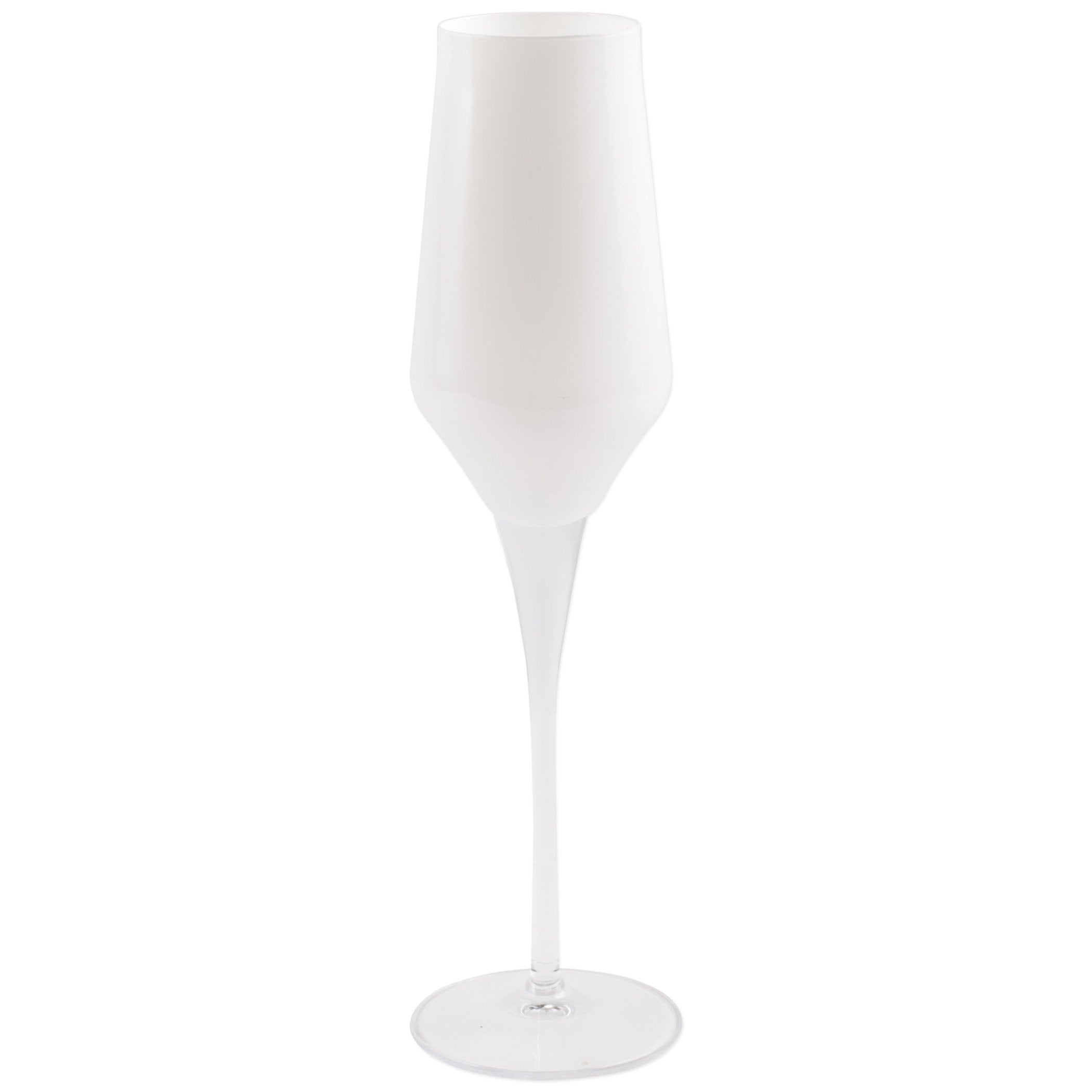 Contessa White Champagne Glass