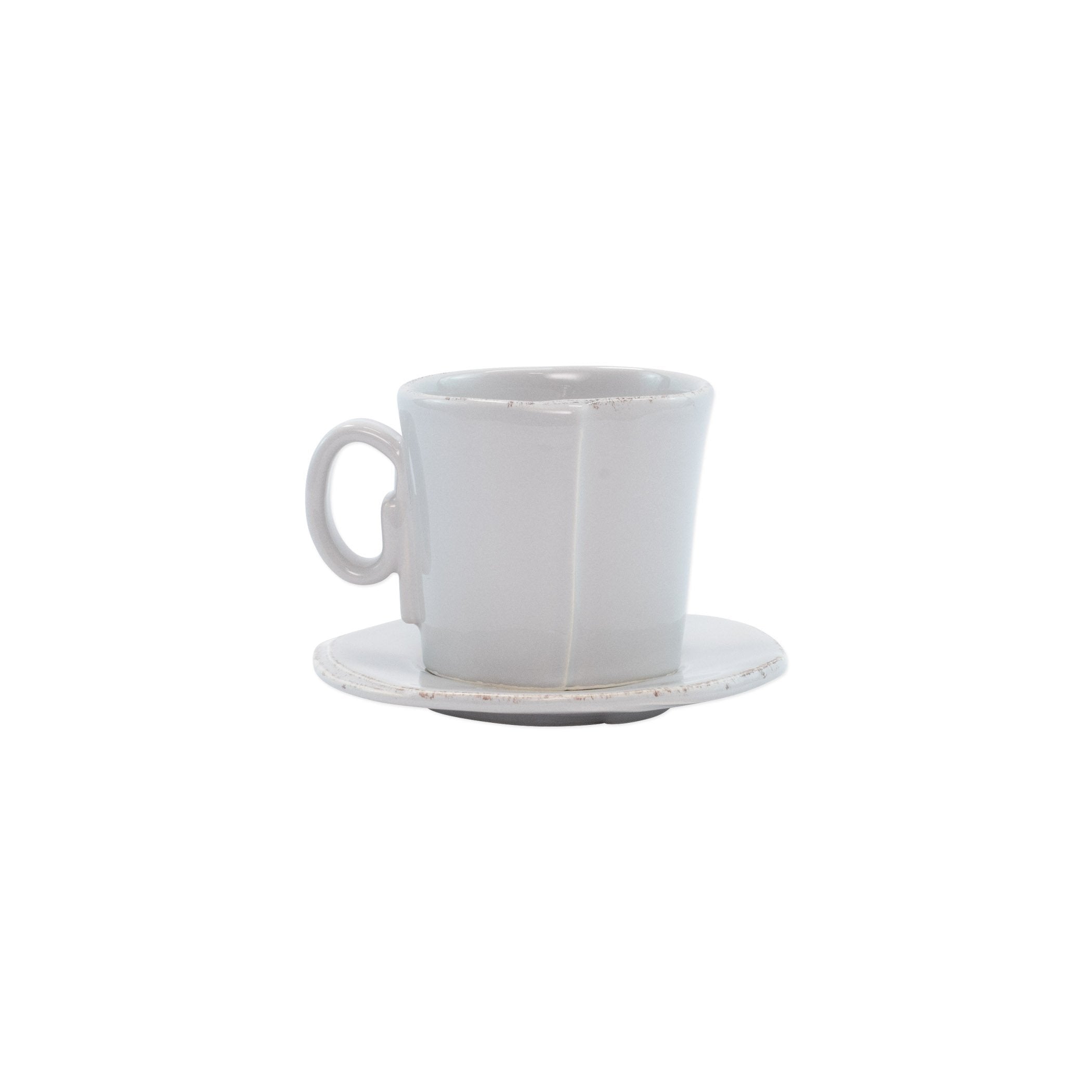 Lastra Light Gray Espresso Cup & Saucer