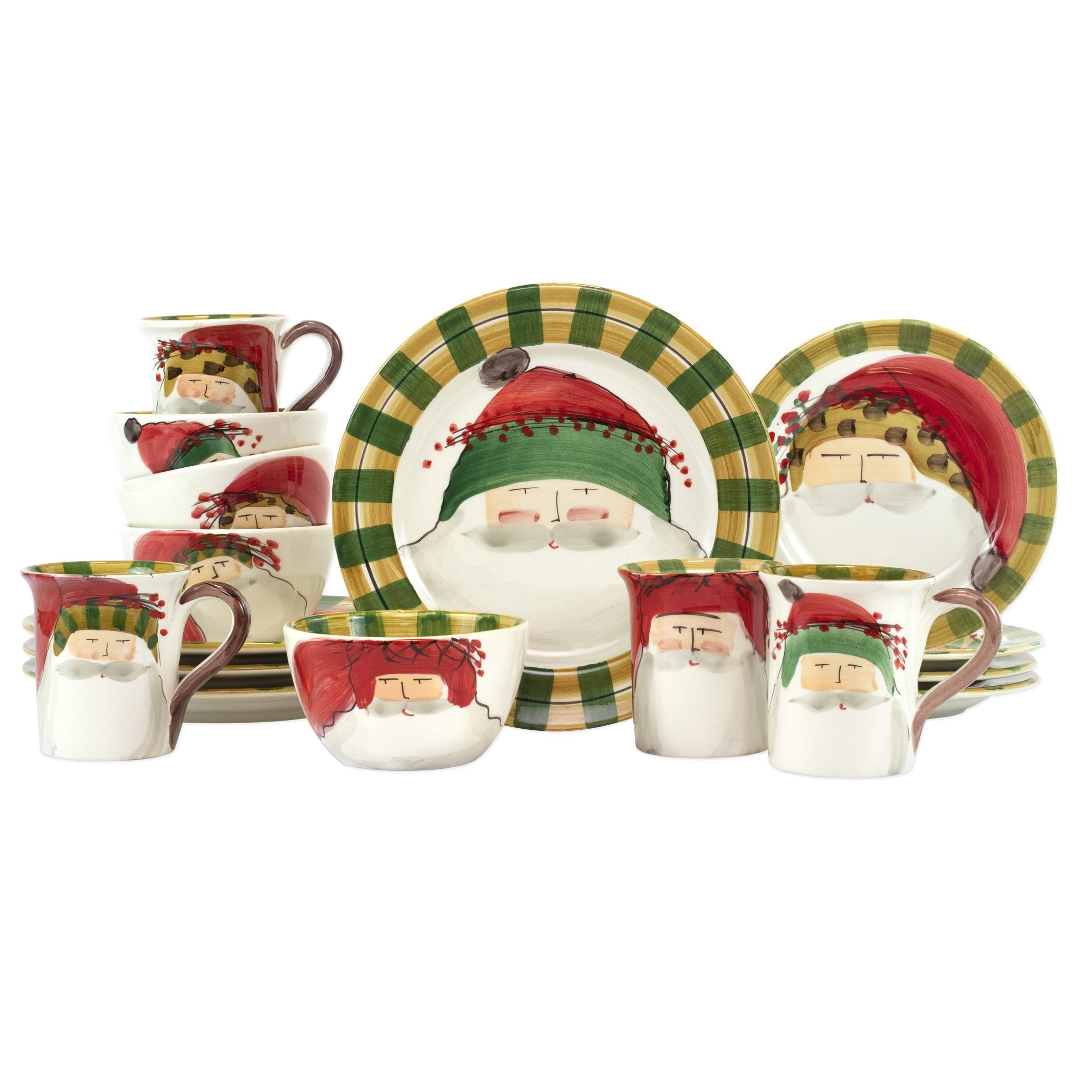 Old St. Nick Assorted 16-Piece PlaceSetting