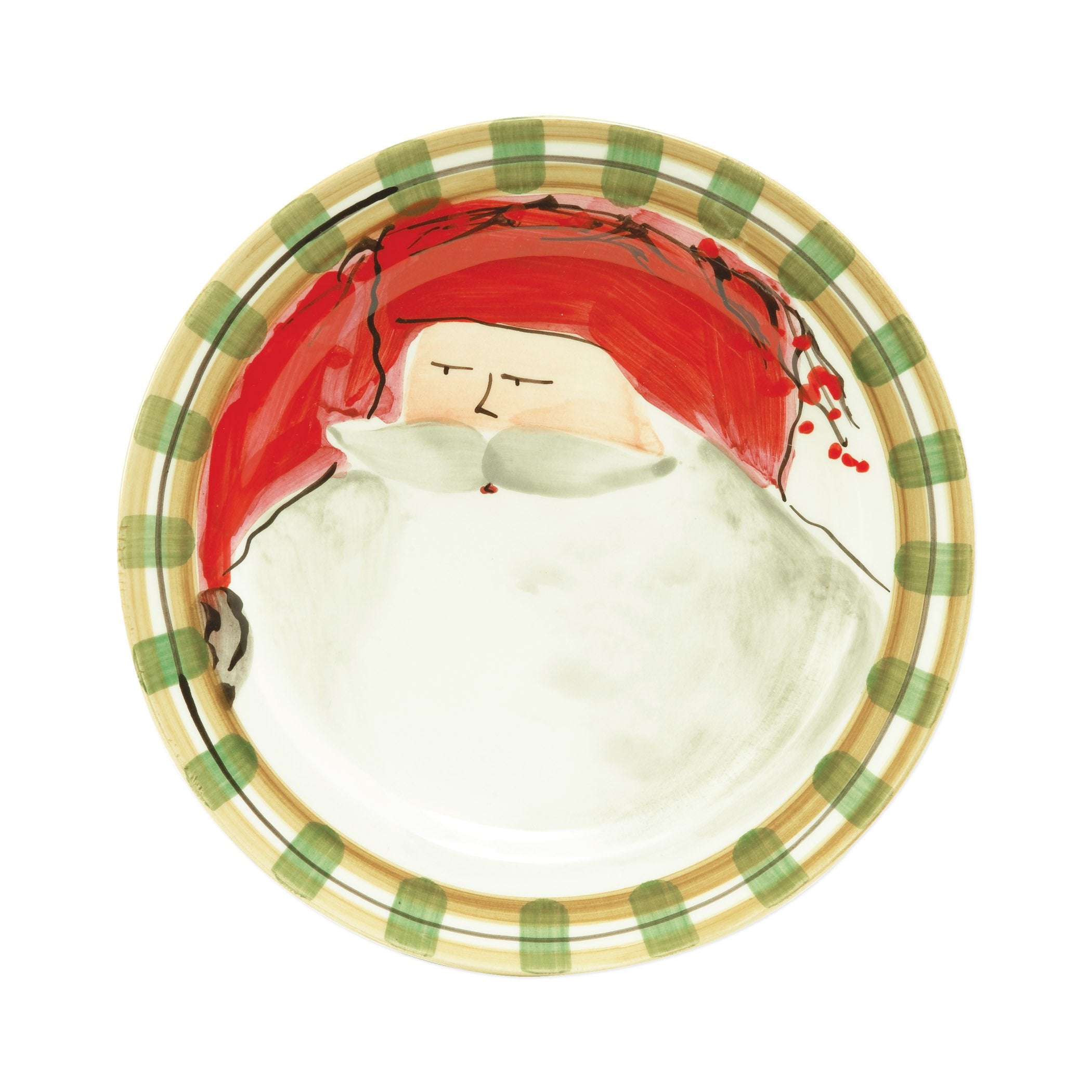 Old St. Nick Dinner Plate - Red Hat