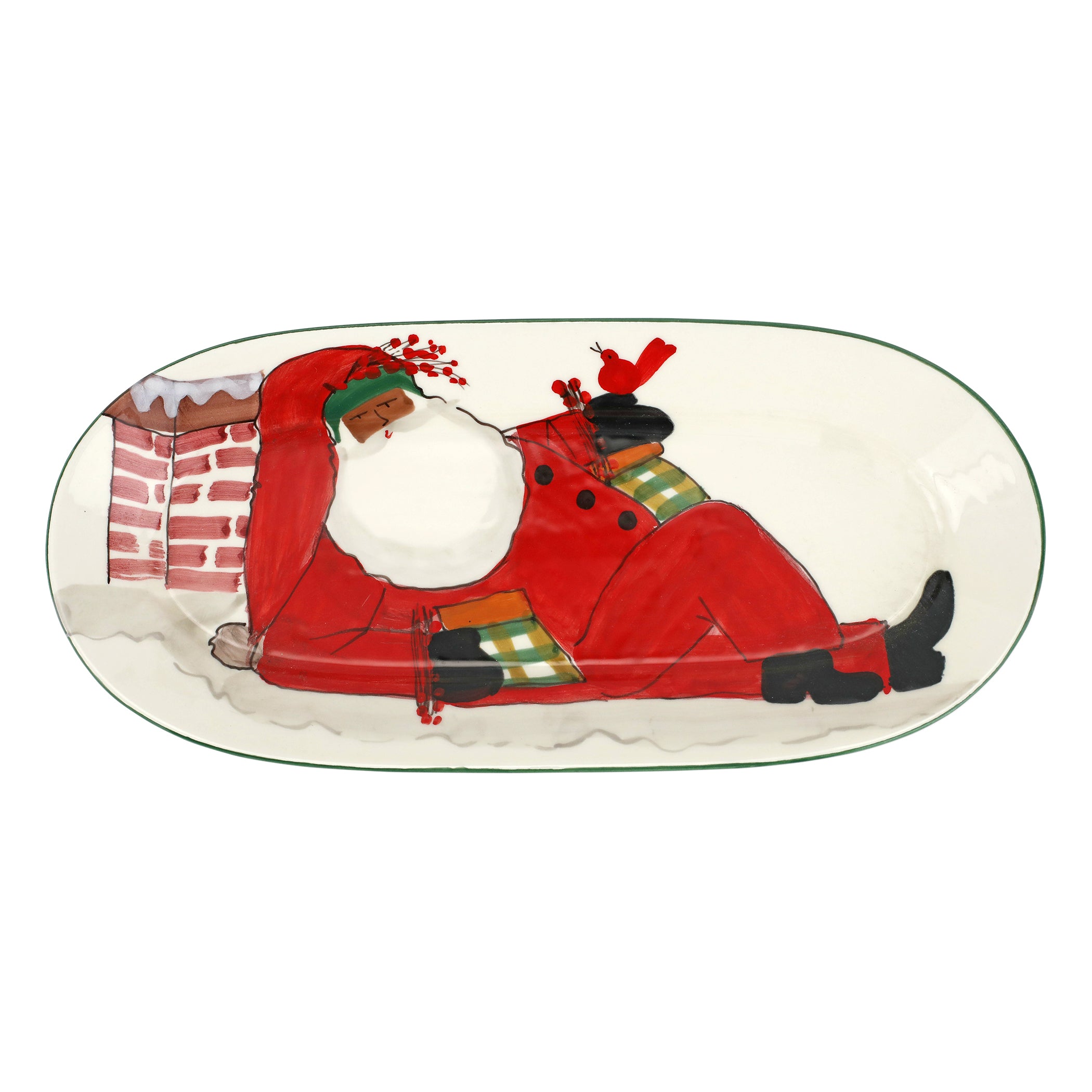 Old St. Nick Multicultural Small Oval Platter