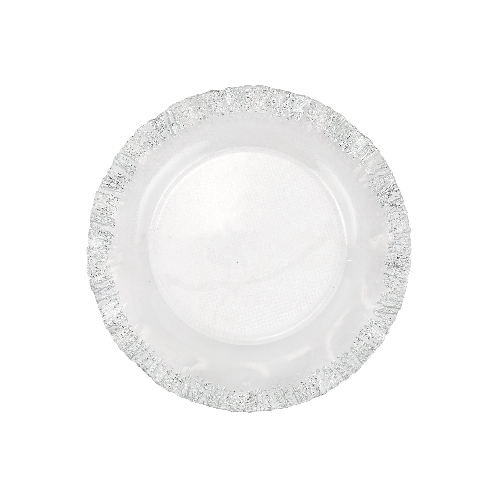 Rufolo Glass Platinum Service Plate/Charger