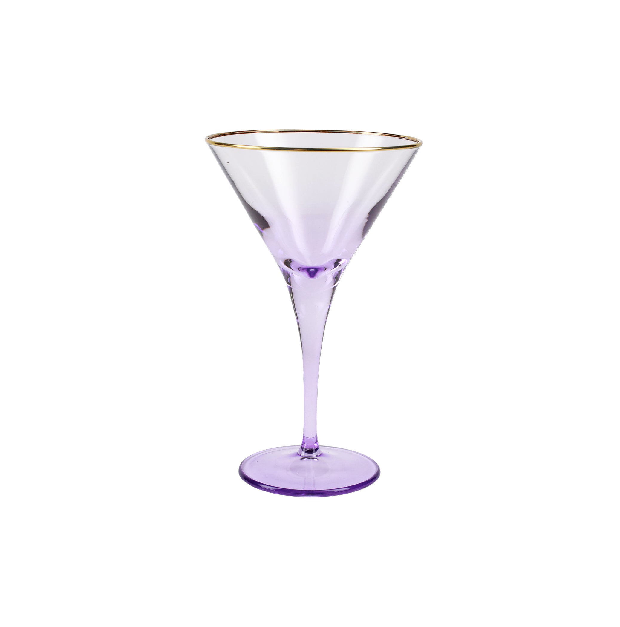 Rainbow Amethyst Martini Glass