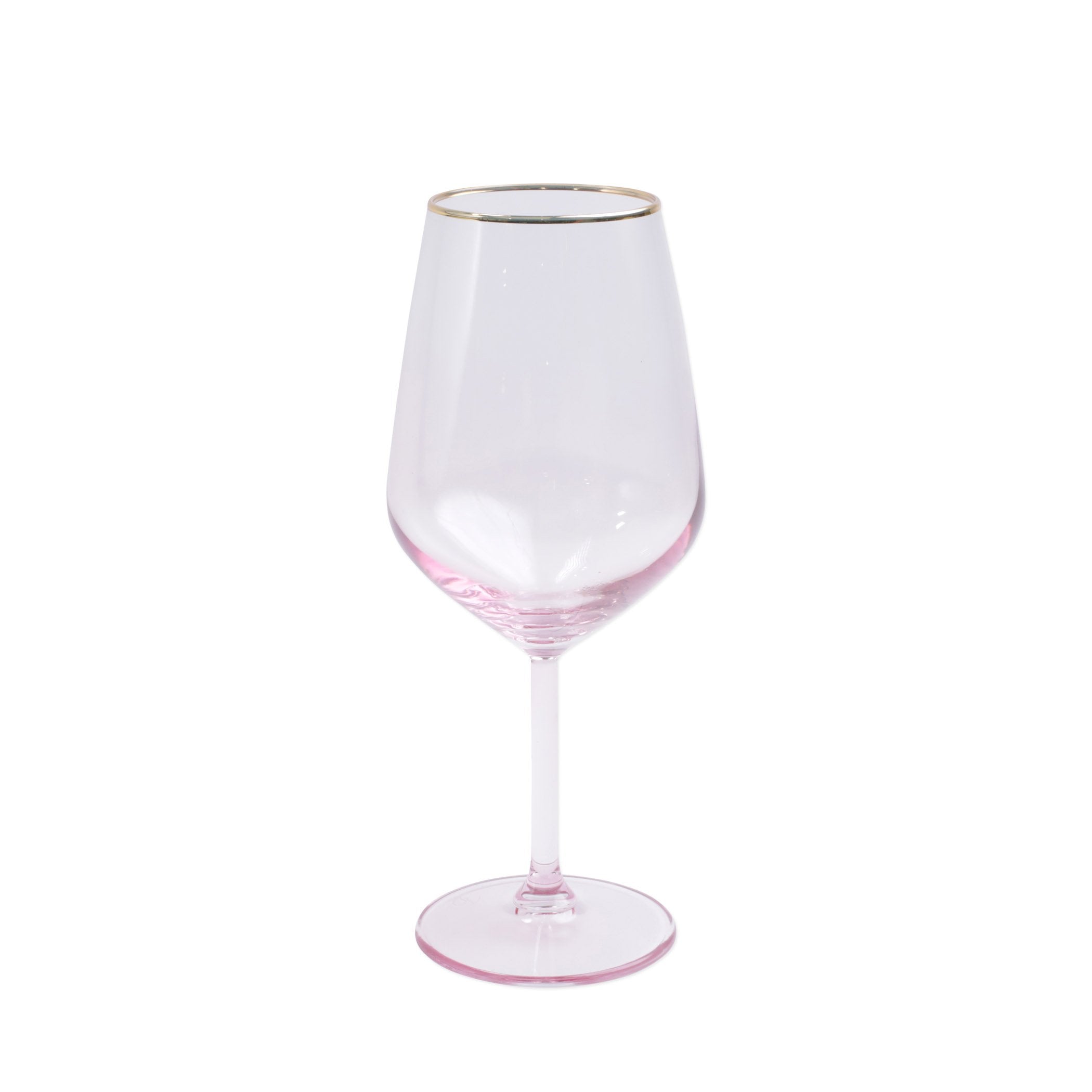 Rainbow Pink Wine Glass