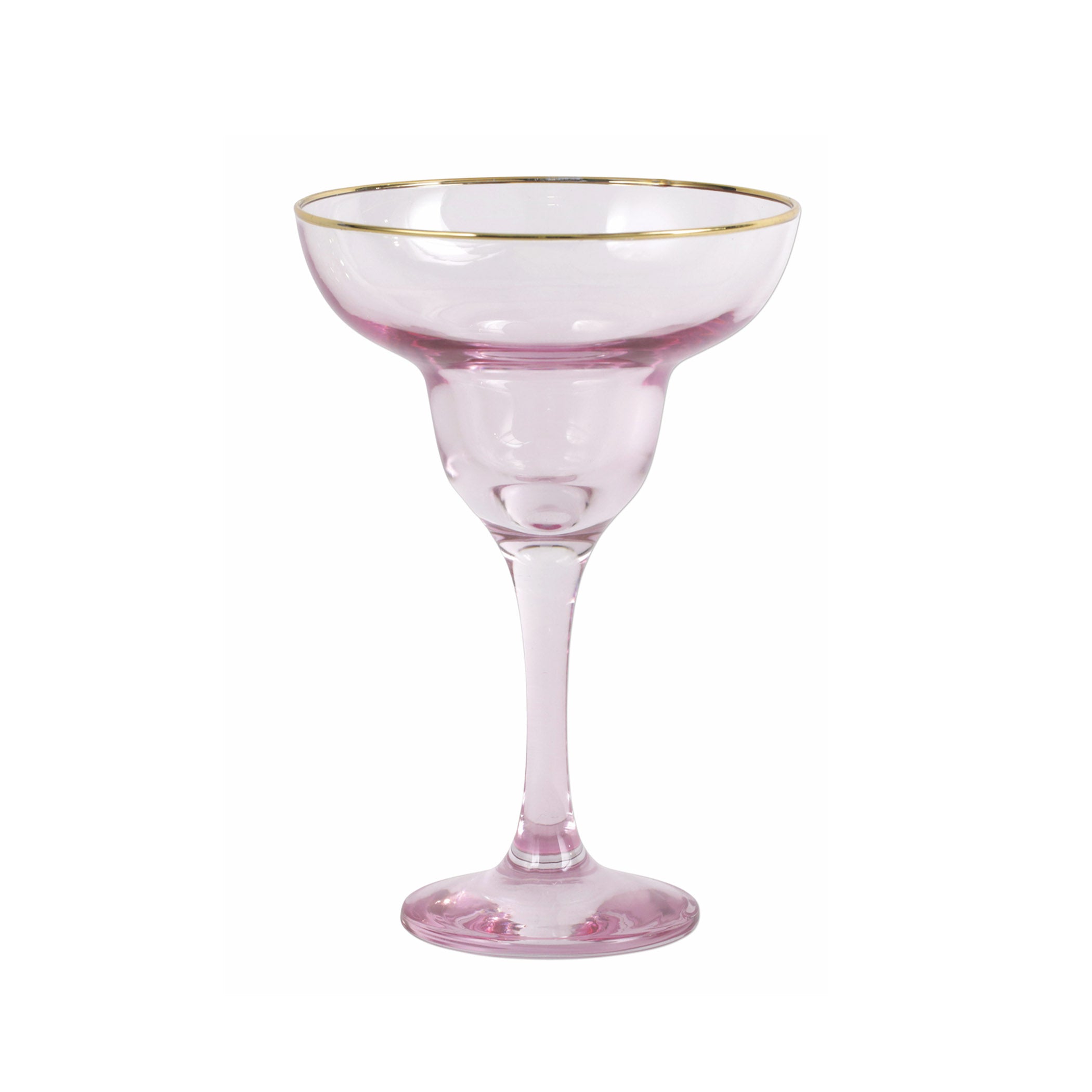 Rainbow Pink Margarita Glass