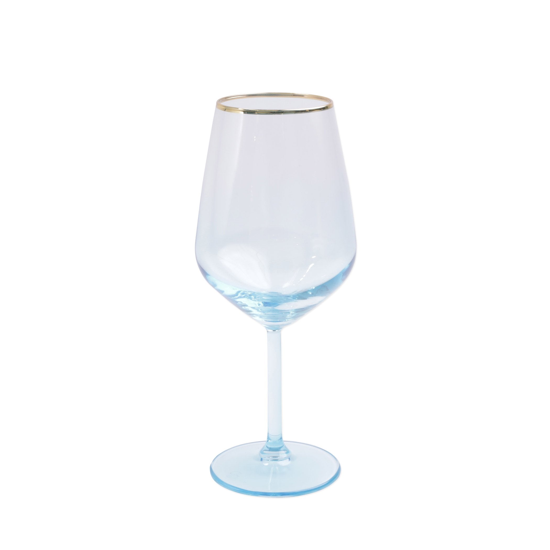 Rainbow Turquoise Wine Glass